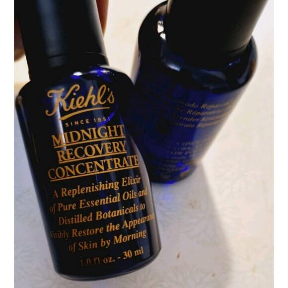 Kiehl's 2pc Midnight Recovery Concentrate 1 oz Elixir 18M - Picture 3 of 3
